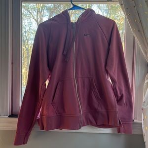 NIKE pink zip up hoodie!!